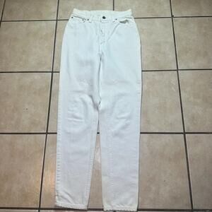 VTG 90s Levis 512 Slim Fit Tapered Leg White Jeans Women's 11 MED (28x30)